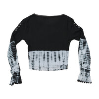 Americo Tavar Embroidered Tie Dye Cotton Blouse