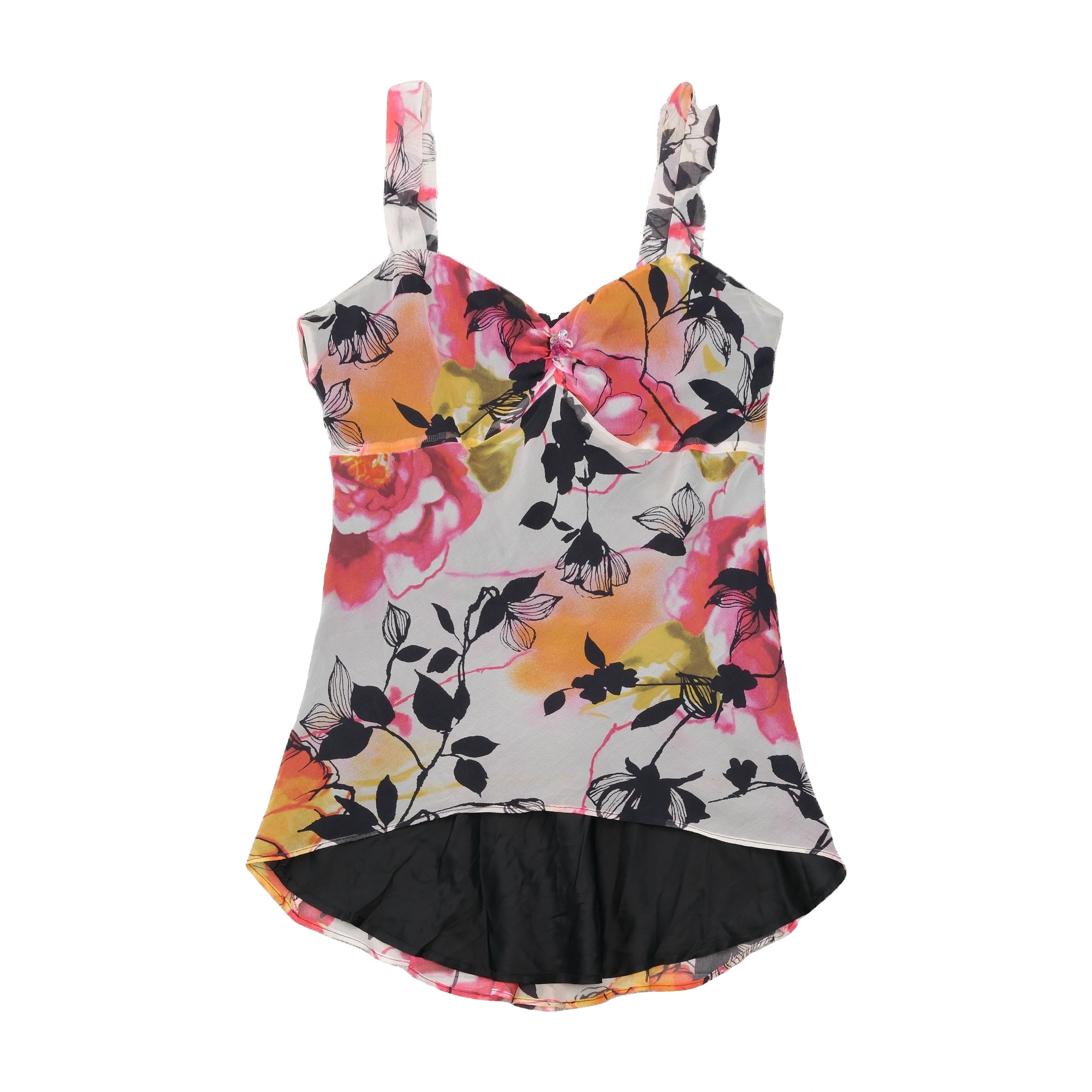 Diana Gallesi Floral Silk Tank Top