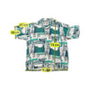 Vintage Abstract Geometric Print Short Sleeve Shirt