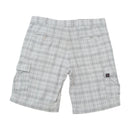 Bear Surfboards Plaid Cotton Cargo Shorts