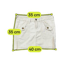 GUESS Y2K White Utility Mini Skirt