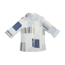 Giselle Patchwork Stripe Button Up Shirt