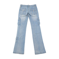 Blue Collection Distressed Cargo Flare Jeans (Repriced)