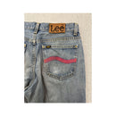 Lee Vintage Light Wash Pink Wave Pocket Straight Leg Jeans