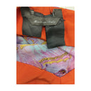 Butterfly Print Silk Chiffon Handkerchief Hem Tube Top