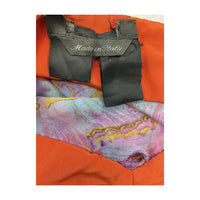 Butterfly Print Silk Chiffon Handkerchief Hem Tube Top