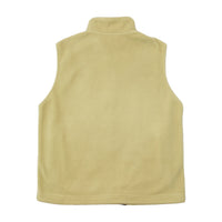 Think Pink Vintage Pale Yellow Full-Zip Fleece Vest