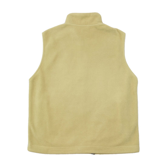 Think Pink Vintage Pale Yellow Full-Zip Fleece Vest
