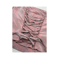 Sixth Sense Embroidered Sequin Lace Up Corset Tank Top
