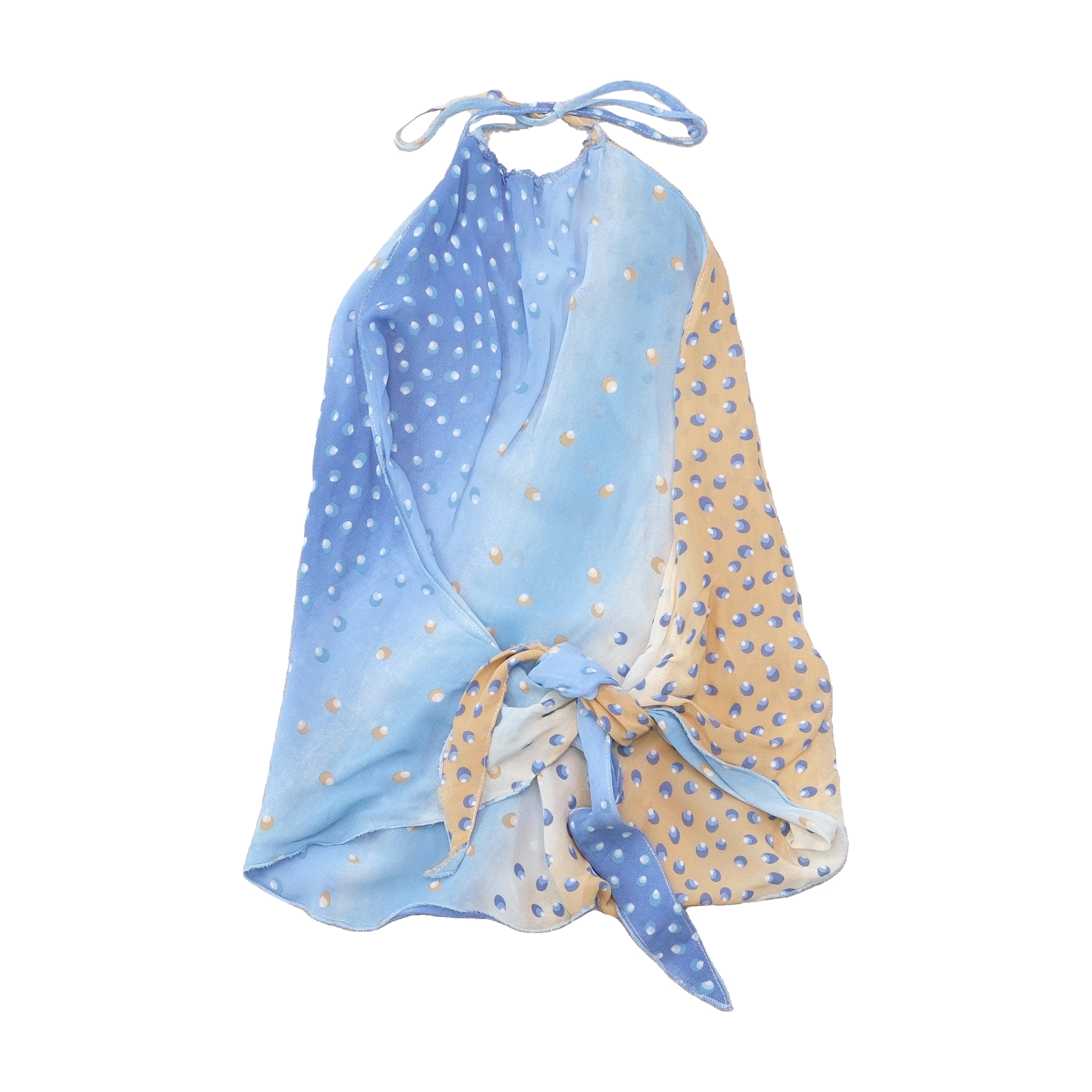 Polka Dot Tie Halter Blouse (Repriced)