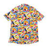 United Colors of Benetton Multicolor Geometric Print Short Sleeve Button Up Shirt
