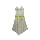 Mezzo Linen Slip Dress with Lace Trim