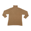 FALEZ Geometric Half-Zip Mock Neck Sweater