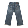 Mish Mish Distressed Wing Patch Blue Denim Jeans