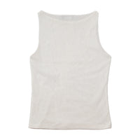 Scusa Scusa White Sequin Star Tank Top