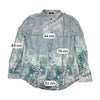 BIBA Blue Striped & Floral Print Button-Up Shirt