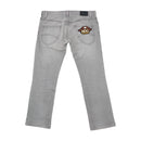 Armani Jeans Comfort Fit Gray Denim Jeans with HOG Eagle Back Patch