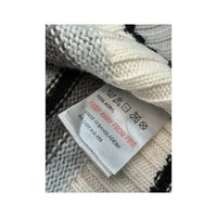 emo! Striped Zip Front Knit Sweater