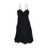 Asymmetrical Ruffled Layered Chiffon Spaghetti Strap Dress