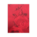 Red Rose Print Satin Slip Skirt