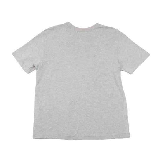Nike Heather Gray Embroidered Swoosh Cotton T-Shirt