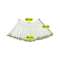 Mini saia Guess Jeans branca Adornada com Ilhós