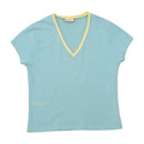MAX&Co. Contrast Trim V-Neck T-shirt
