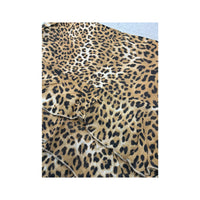 Leopard Print Tiered Ruffle Viscose Mini Skirt