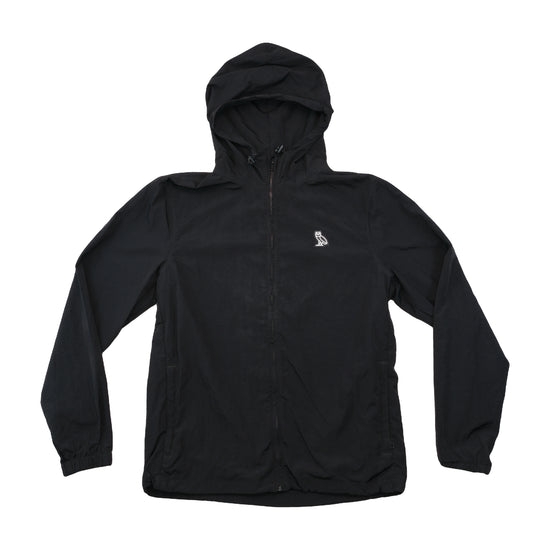 OVO Black Hooded Zip-Up Jacket