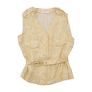 Frilla Belted Cupro Sleeveless Utility Blouse