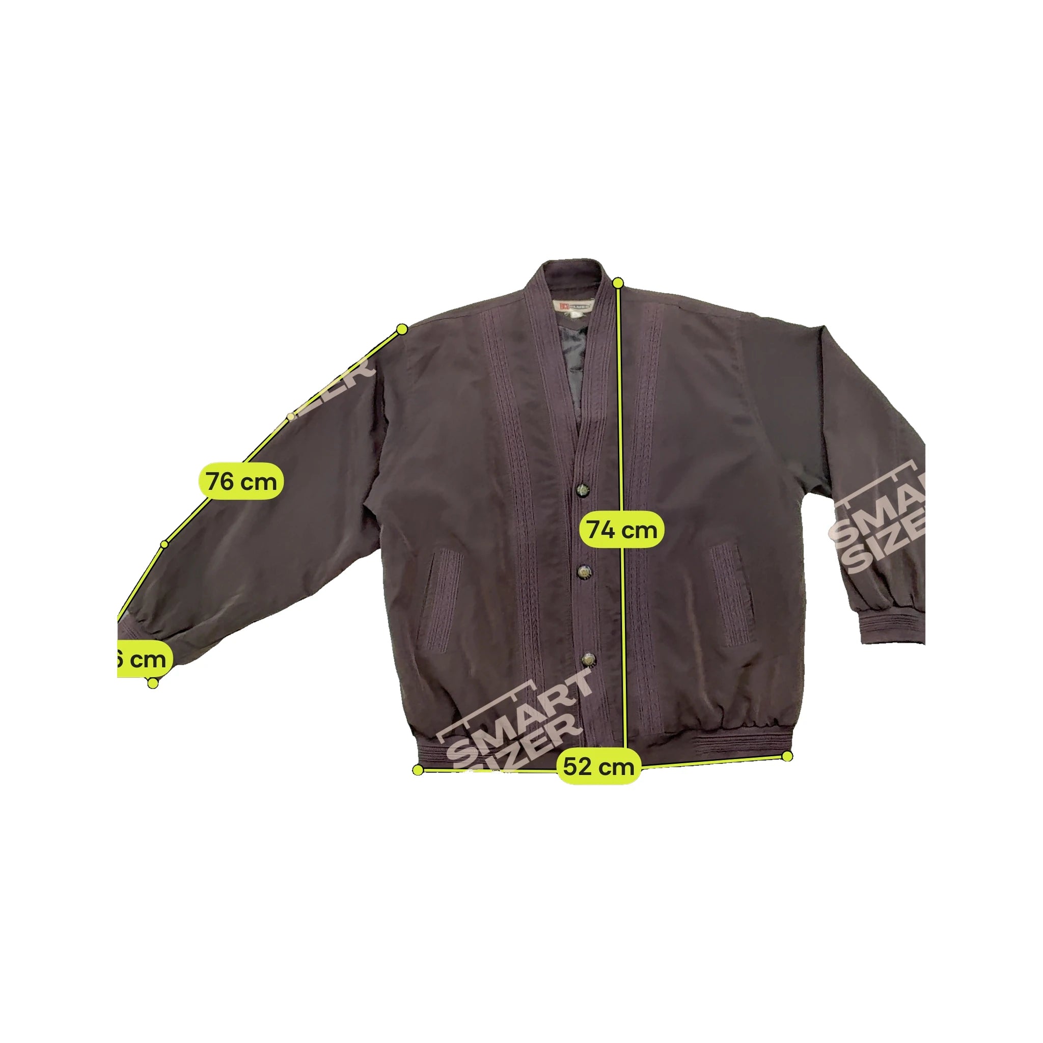 BCG Blues Vintage Brown Textured Trim Jacket