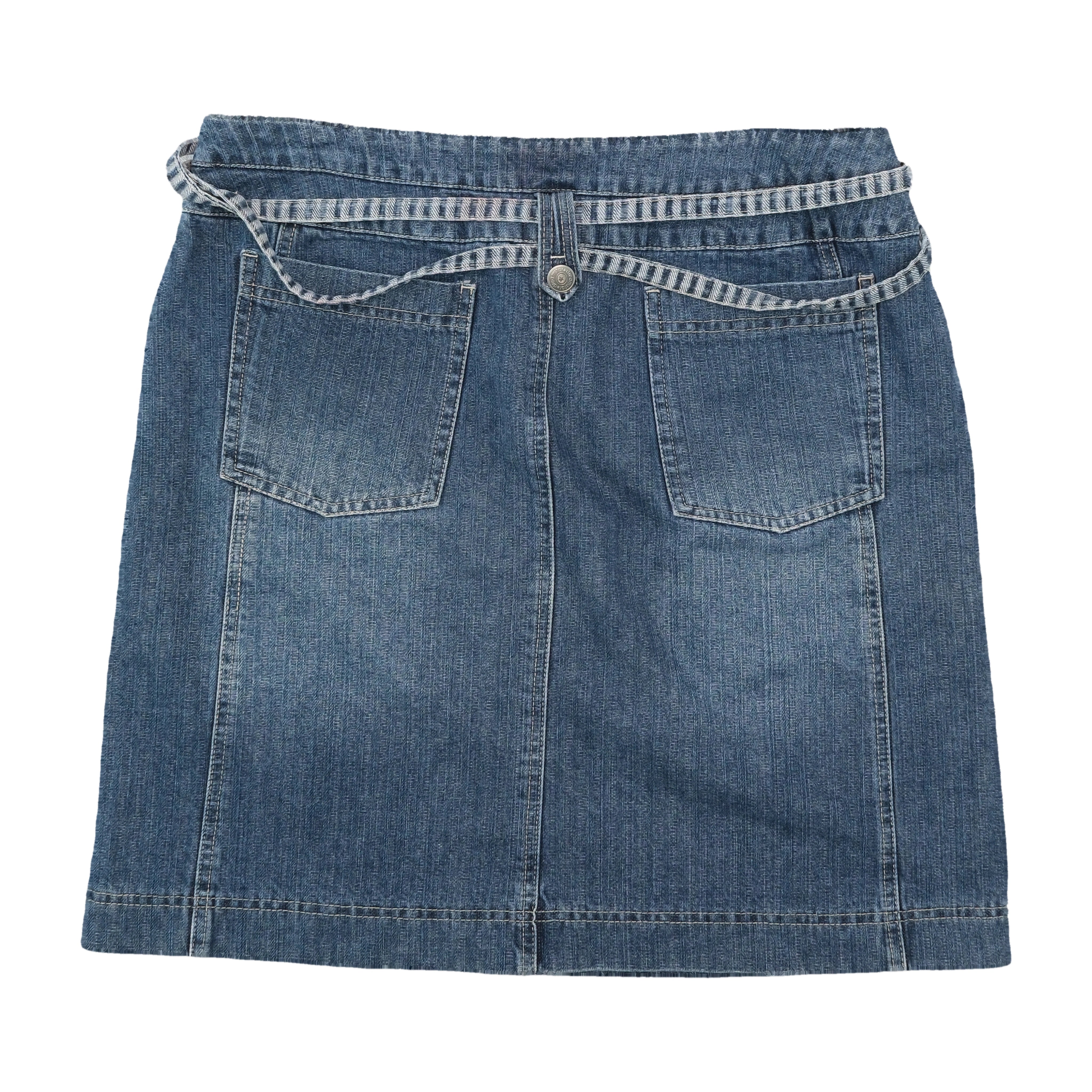 Dreamstar Belted High Rise Denim Shorts Jeans