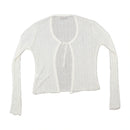 Revenge Open Knit Tie Front Cardigan