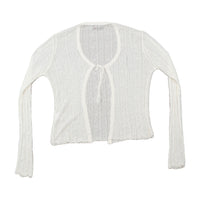Revenge Open Knit Tie Front Cardigan