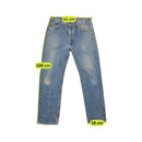 Levi's 505 Light Wash Cotton Jeans