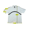 Nike Vintage White Contrast Panel Zip Polo Shirt
