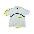 Nike Vintage White Contrast Panel Zip Polo Shirt