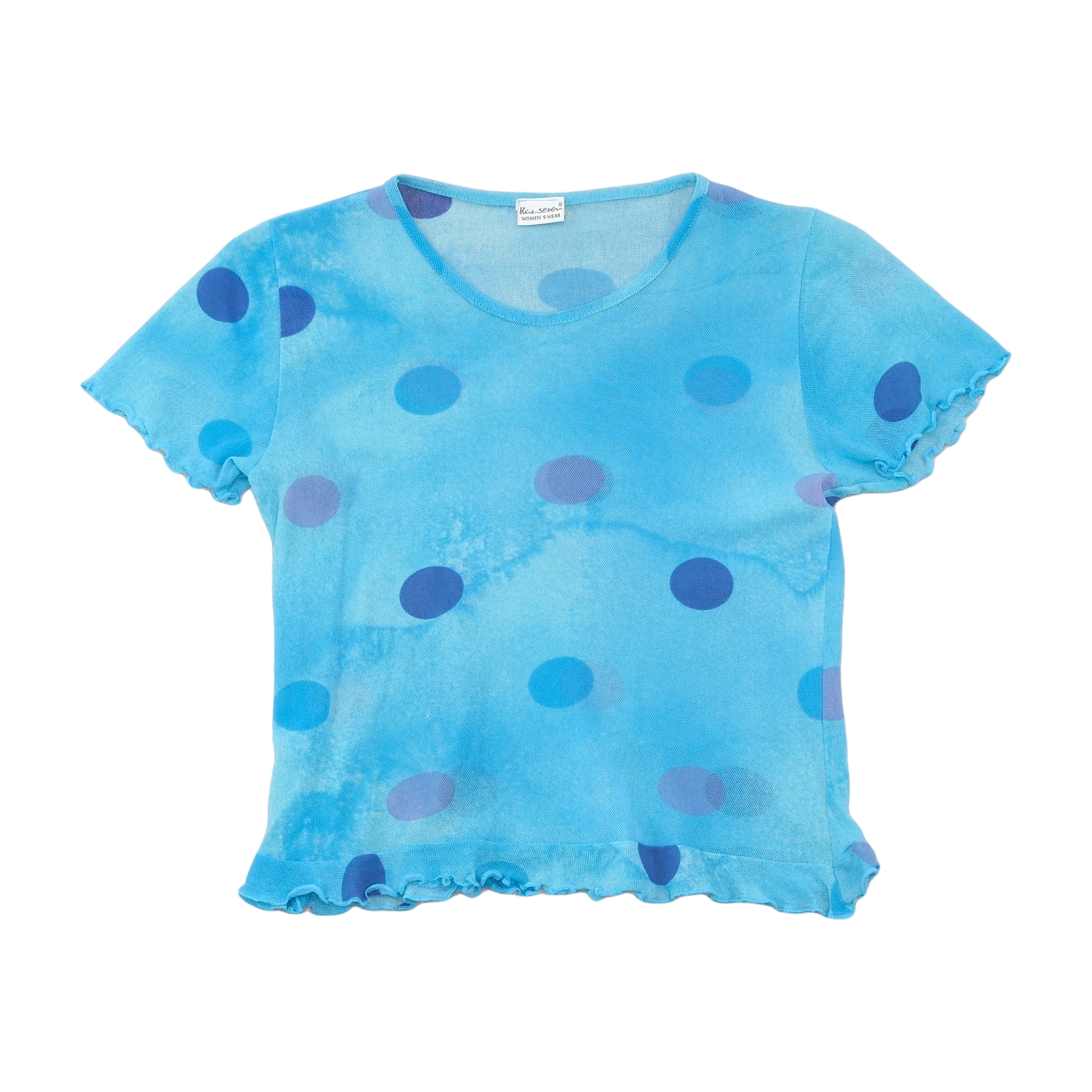 Blue Seven Sheer Polka Dot Mesh T-shirt (Repriced)