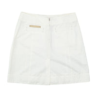 Sportmax Code Belted D-Ring Cotton Utility Mini Skirt