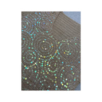 Vintage Beige Sequin Swirl Knit Sweater
