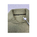 Vintage Olive Brown Turtleneck Knit Sweater