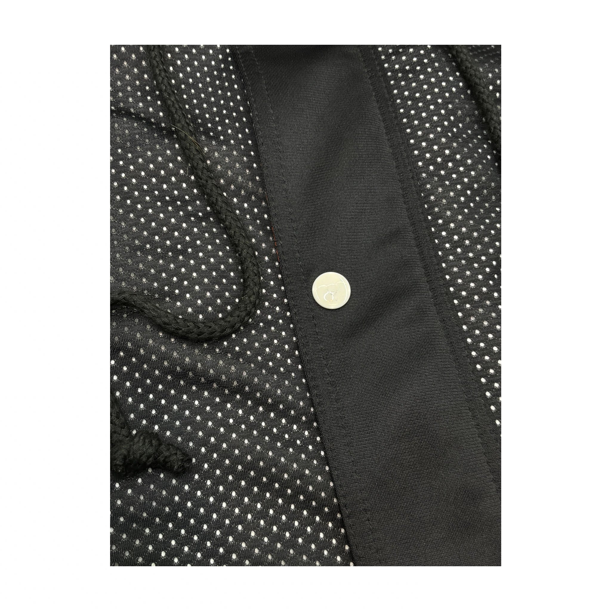 Champion Snap-Front Hooded Short Sleeve Windbreaker Jacket - Black/White/Orange