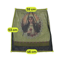 Vive Maria Virgin Mary Graphic Mesh Mini Skirt