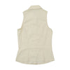 Versace Jeans Couture Striped Sleeveless Button-Up Shirt