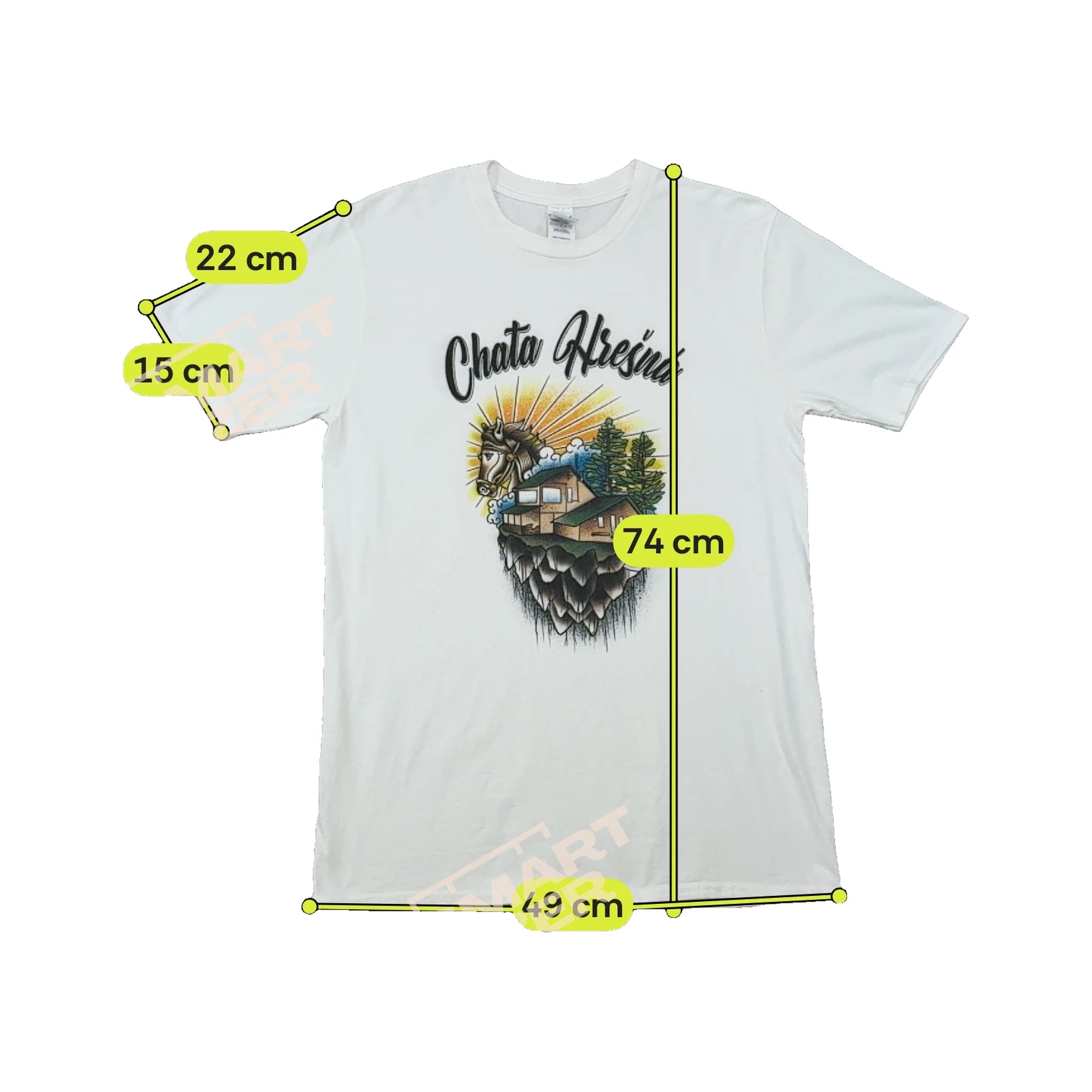 Gildan Premium Cotton Chata Hrešná Graphic Cotton Shirt