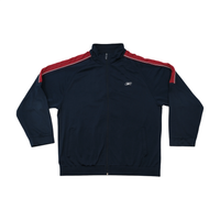 Reebok Navy & Red Piped Full-Zip Track Jacket