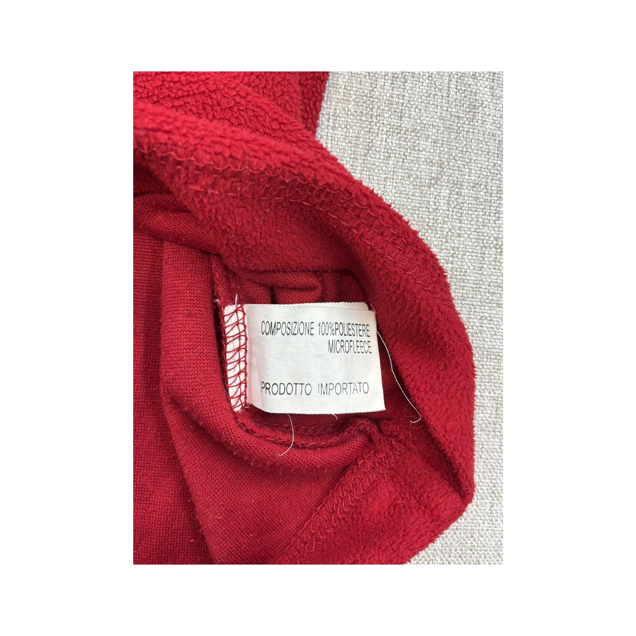 Red Quarter-Zip Microfleece Pullover