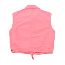 Polo Jeans Co. Ralph Lauren Pink Cotton Sleeveless Tie-Front Blouse
