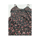 Top de alças Bluoltre floral com Acabamento em renda