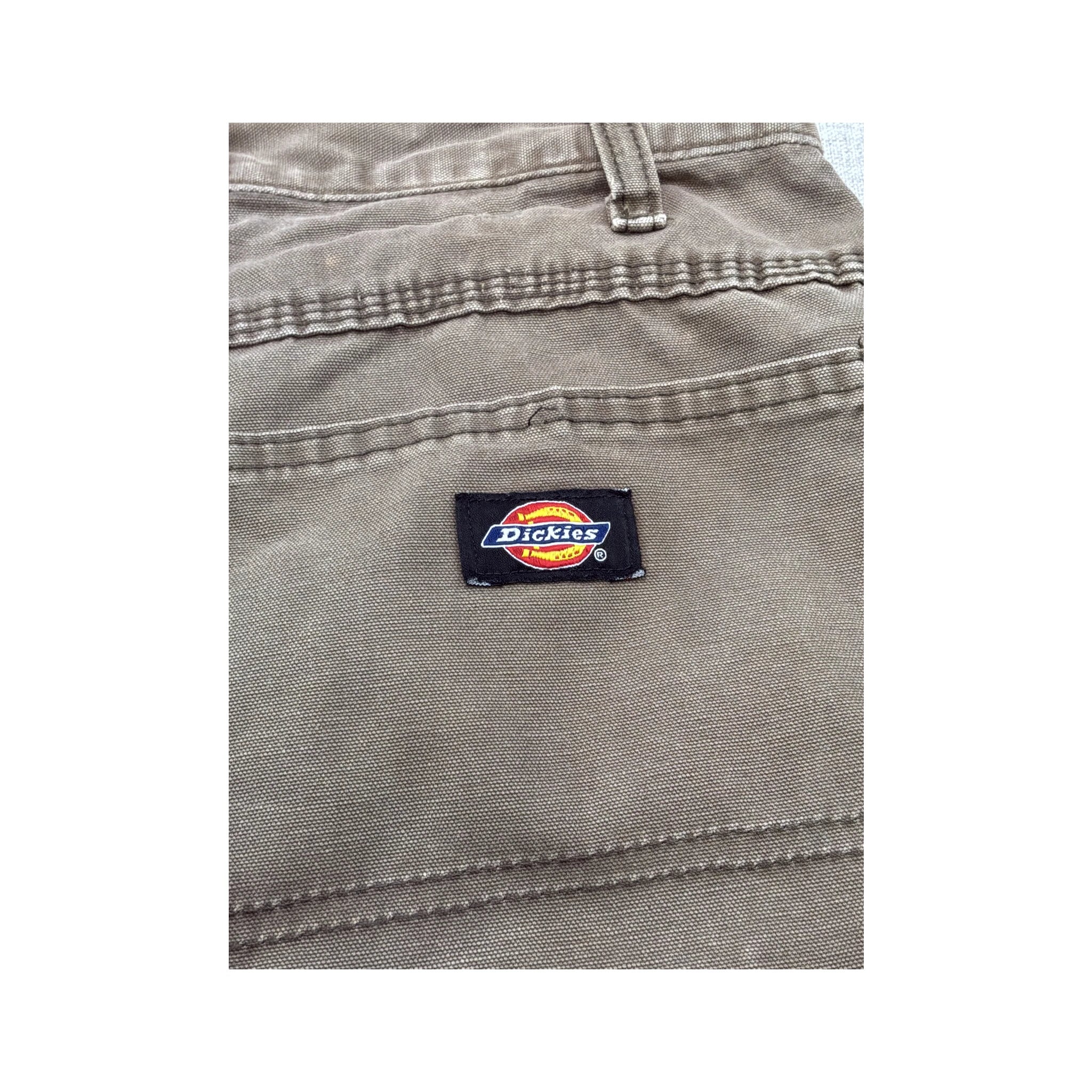 Dickies Distressed Relaxed Fit Brown Workwear Carpenter Pants
